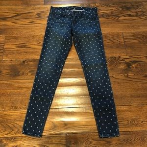 Flying Monkey Polka Dot Skinny Jegging Jeans